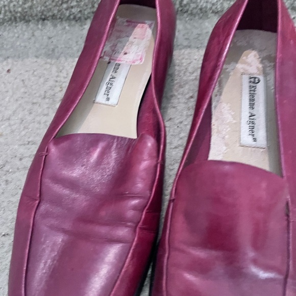 ✨Vintage Etienne Aigner Burgundy Red Leather Loafers - Size  9. ✨ - Picture 8 of 12